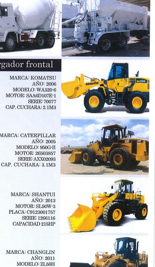 Cargadores frontales American Contratistas Generales