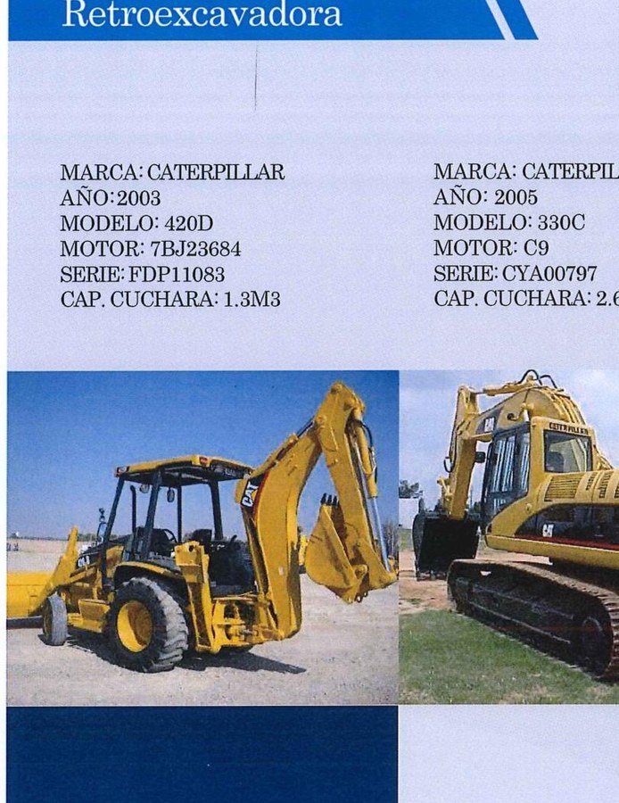 Retroexcavadora American Contratistas Generales