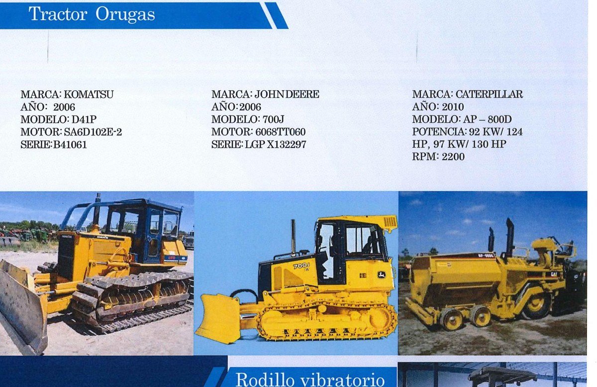 Tractor orugas American Contratistas Generales